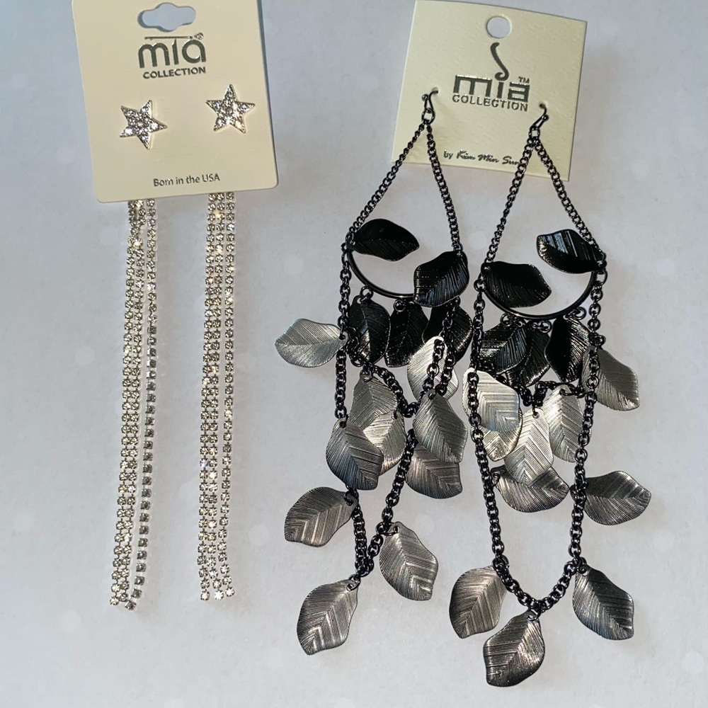 NWT-TWO PAIR BOUTIQUE EARRINGS
